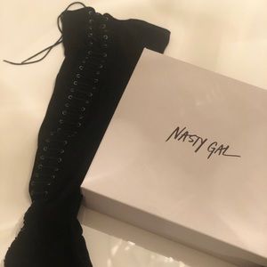 Thigh High Nasty Gal heeled boots